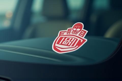 Austrian vignette sticker displayed on a windshield
